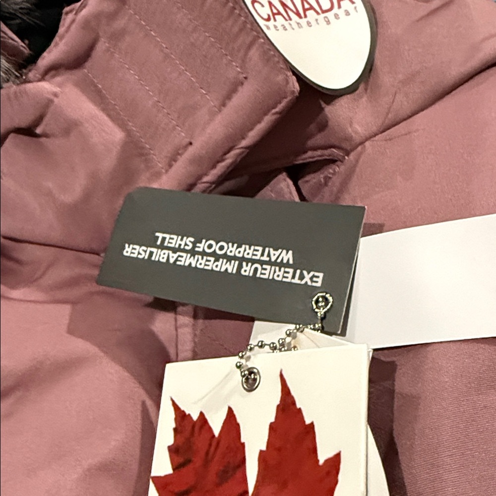 NWT $300 Canada Weather Gear Pink Haze Puffer Parka Jacket Faux Fur Hood M Ski - Picture 8 of 11
